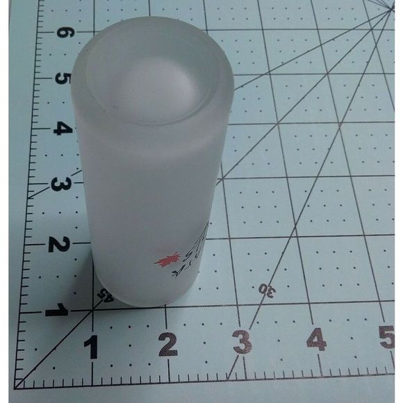 Vintage Niagra Falls Canada National Park Tall Frosted Shot Glass - Picture 3 of 3